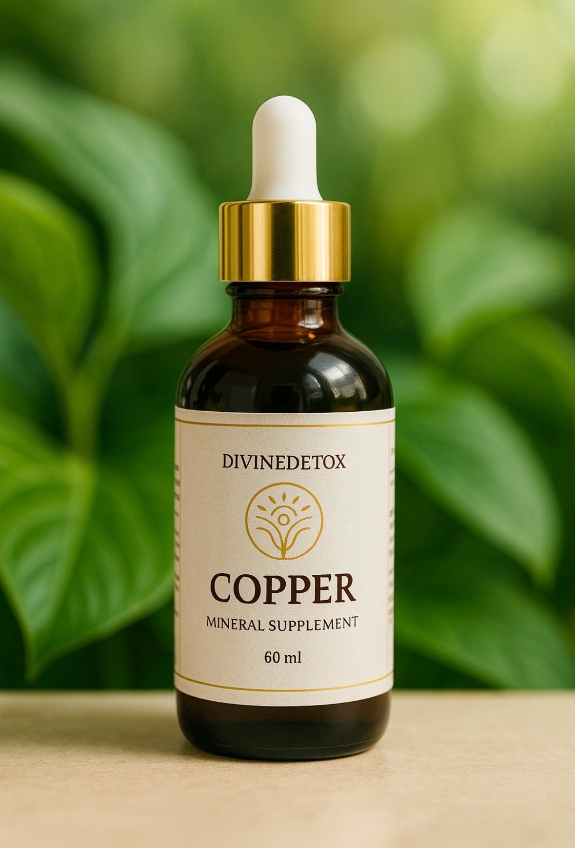 Kopparmineral lösning